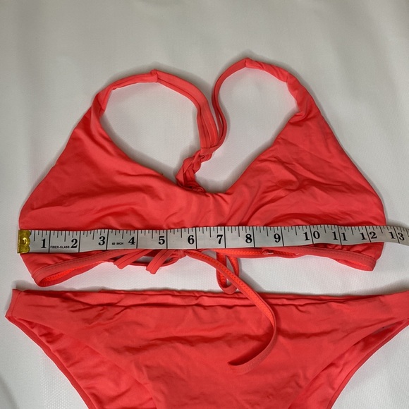 kacey shana pink bikini top and bottom bathing suit size small - Picture 11 of 13